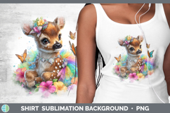 GorgeousWoodland Rainbow Summer Shirt design.