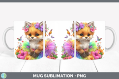 GorgeousWoodland Rainbow Summer Mug Wrap design.