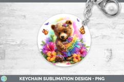 GorgeousWoodland Rainbow Summer Keychain design.