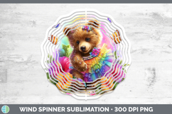 GorgeousWoodland Rainbow Summer Wind Spinner design.