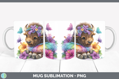 GorgeousWoodland Rainbow Summer Mug Wrap design.