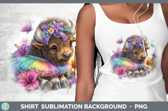 GorgeousWoodland Rainbow Summer Shirt design.