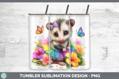 GorgeousWoodland Rainbow Summer Tumbler design.