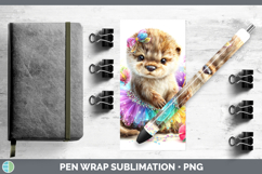 GorgeousWoodland Rainbow Summer Pen Wrap design.