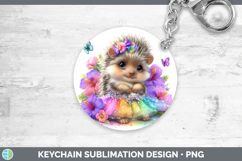 GorgeousWoodland Rainbow Summer Keychain design.