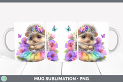 GorgeousWoodland Rainbow Summer Mug Wrap design.