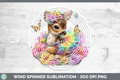 GorgeousWoodland Rainbow Summer Wind Spinner design.
