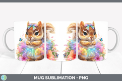 GorgeousWoodland Rainbow Summer Mug Wrap design.