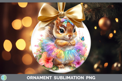 GorgeousWoodland Rainbow Summer Ornament design.