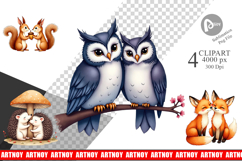 Woodland Romance Clipart Product Image 1