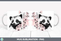 GorgeousWoodland Sakura Mug Wrap design.
