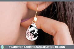 GorgeousWoodland Sakura Teardrop Earrings design.