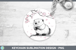 GorgeousWoodland Sakura Keychain design.