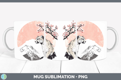 GorgeousWoodland Sakura Mug Wrap design.