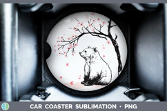 GorgeousWoodland Sakura Car Coaster design.