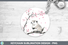 GorgeousWoodland Sakura Keychain design.