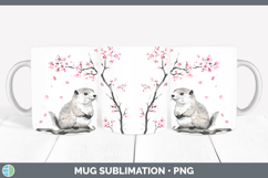 GorgeousWoodland Sakura Mug Wrap design.