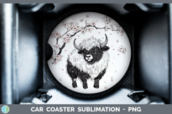 GorgeousWoodland Sakura Car Coaster design.