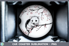 GorgeousWoodland Sakura Car Coaster design.
