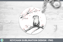 GorgeousWoodland Sakura Keychain design.