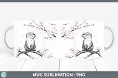 GorgeousWoodland Sakura Mug Wrap design.