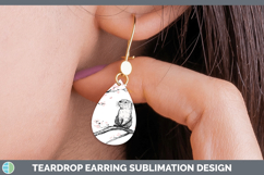 GorgeousWoodland Sakura Teardrop Earrings design.