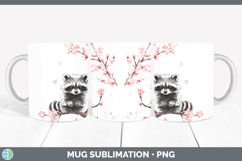 GorgeousWoodland Sakura Mug Wrap design.