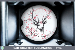 GorgeousWoodland Sakura Car Coaster design.