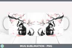 GorgeousWoodland Sakura Mug Wrap design.