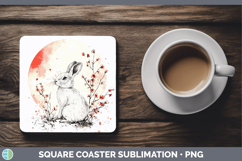 GorgeousWoodland Sakura Square Coaster design.