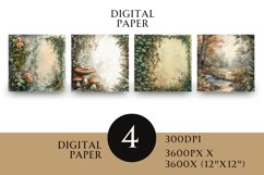 Woodland Scrapbook Square Paper Junk Journal Product Image 1