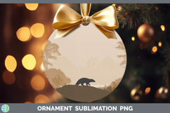 GorgeousWoodland Silhouette Ornament design.