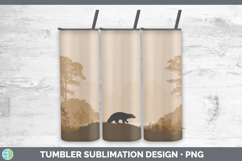 GorgeousWoodland Silhouette Tumbler design.