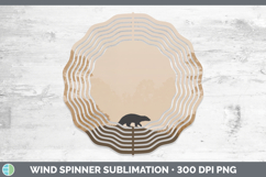 GorgeousWoodland Silhouette Wind Spinner design.
