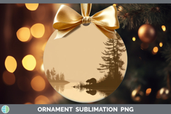 GorgeousWoodland Silhouette Ornament design.