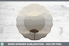 GorgeousWoodland Silhouette Wind Spinner design.