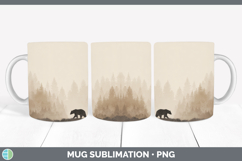 GorgeousWoodland Silhouette Mug Wrap design.