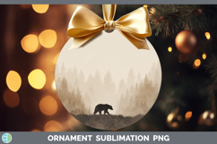 GorgeousWoodland Silhouette Ornament design.