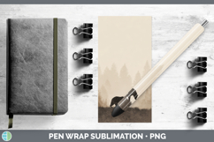 GorgeousWoodland Silhouette Pen Wrap design.