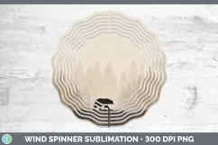 GorgeousWoodland Silhouette Wind Spinner design.