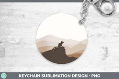 GorgeousWoodland Silhouette Keychain design.