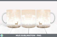 GorgeousWoodland Silhouette Mug Wrap design.