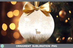 GorgeousWoodland Silhouette Ornament design.