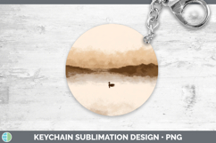 GorgeousWoodland Silhouette Keychain design.