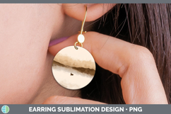 GorgeousWoodland Silhouette Round Earrings design.