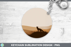 GorgeousWoodland Silhouette Keychain design.