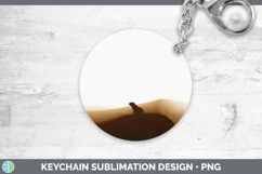 GorgeousWoodland Silhouette Keychain design.