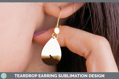 GorgeousWoodland Silhouette Teardrop Earrings design.