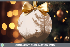 GorgeousWoodland Silhouette Ornament design.