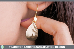 GorgeousWoodland Silhouette Teardrop Earrings design.